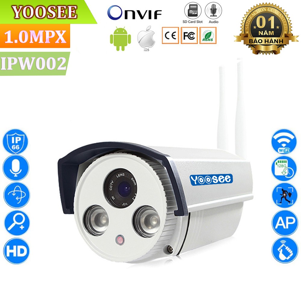 [Siêu rẻ] Camera Wifi Giám Sát Không Dây Ngoài Trời YooSee Z7100 Full HD 1080P