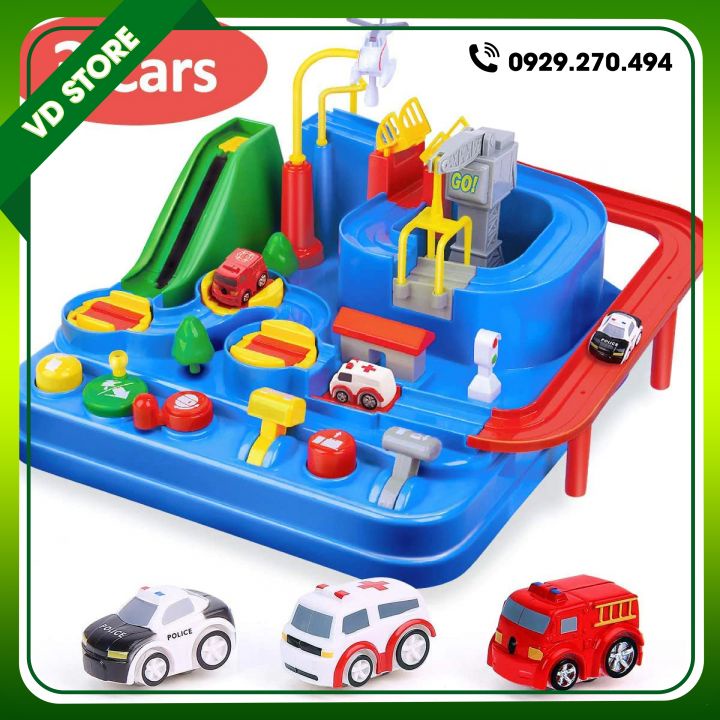 Đường Đua Cao Tốc, Đường Đua Ô Tô Phiêu Lưu Phát Triển Tư Duy Cho Bé, Đường Đua Đô Thị Điều Khiển Bằng Tay