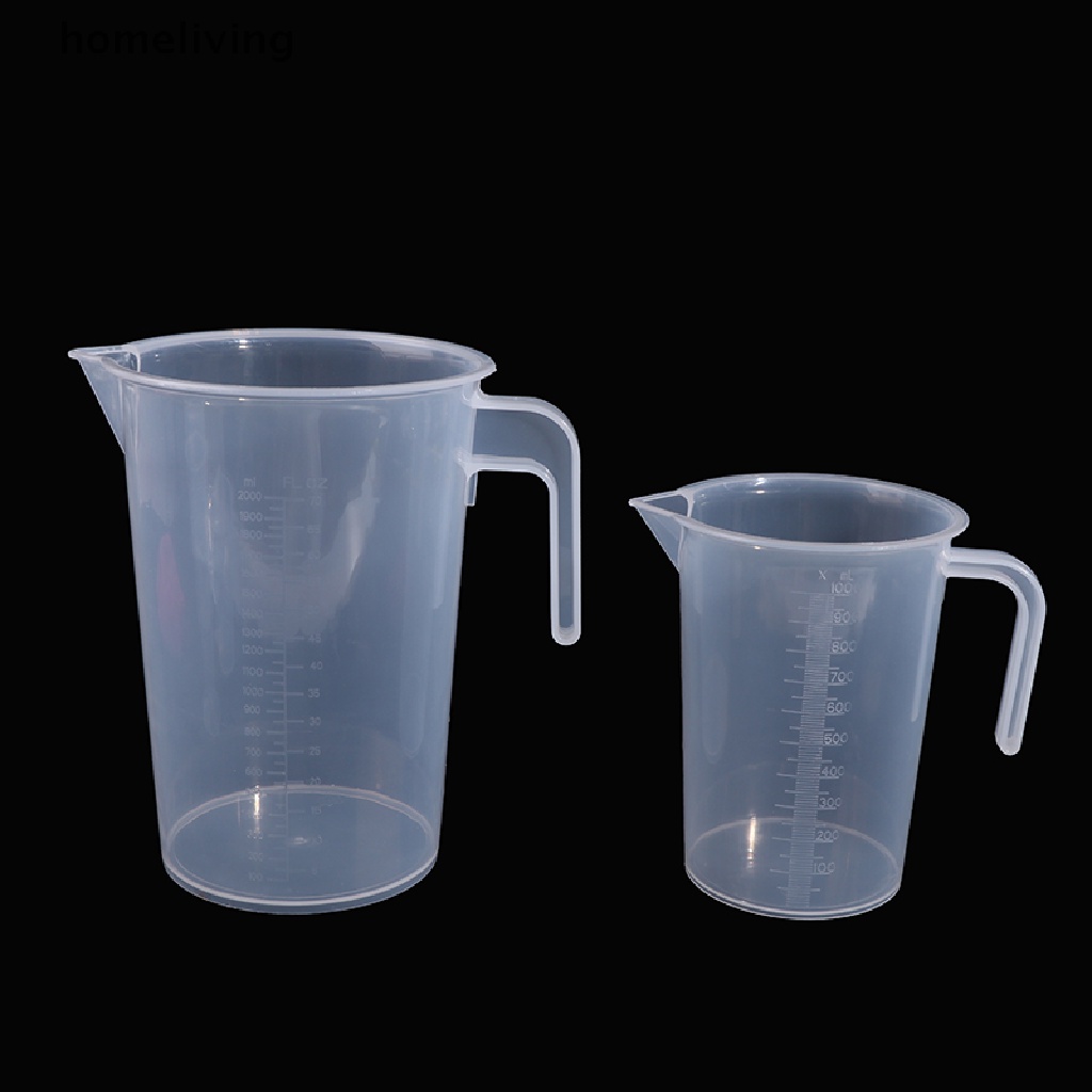 Cốc Đong Bằng Nhựa Trong Suốt Có Tay Cầm Tiện Dụng