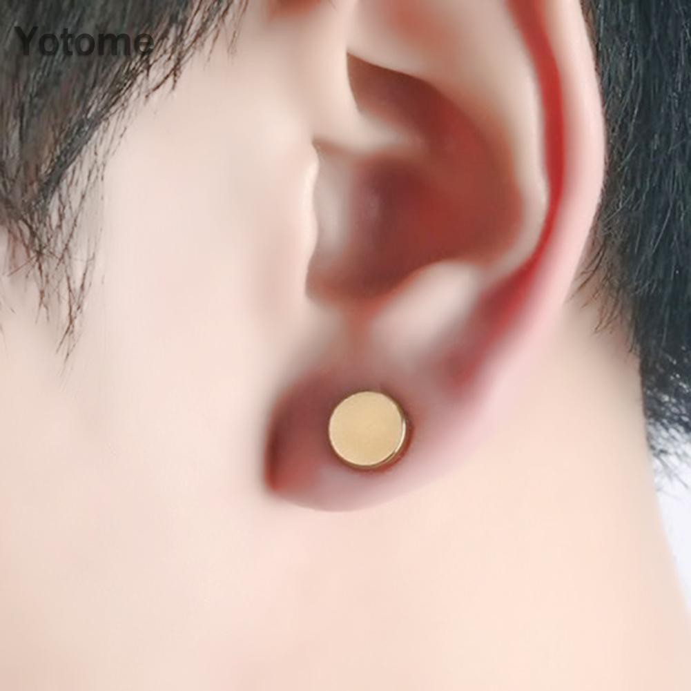 Bông Tai Nam Châm Phong Cách Punk Bằng Thép Không Gỉ Không Cần Xỏ Khuyên Cho Nam Và Nữ Dùng Trang Trí/làm Quà Tặng