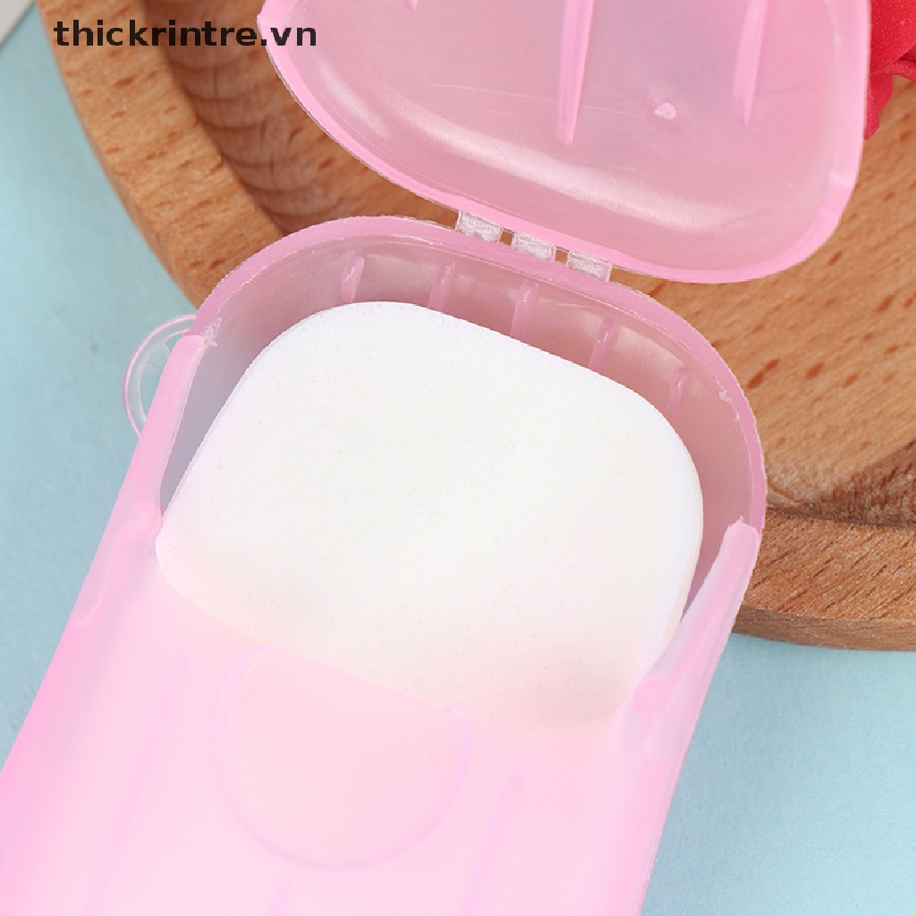 Hộp 20 Miếng Giấy Xà Phòng Rửa Tay Tiện Lợi