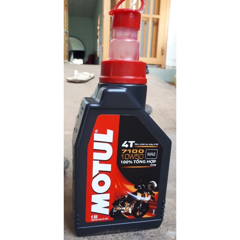 Nhớt MOTUL 7100 4T 10W50 100% Synthese  - Phù Hợp Với Các Dòng Xe Số Hiện Đại