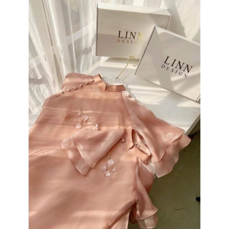 Sét Áo Dài Cách Tân Hồng  Mẹ Và Bé Siêu Dễ Thương.