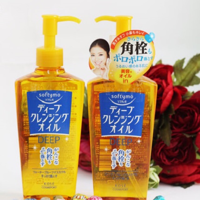 Dầu tẩy trang trắng da Kose Softymo White Cleansing Oil 230 ml. Made in Japan