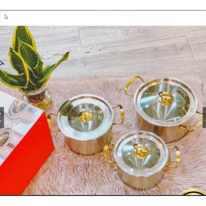 Bộ Nồi Inox 304 Cao Cấp MISU LOUIS, Đáy 3 Lớp Nguyên Khối - Sử Dụng Được Mọi Loại Bếp - 2234445