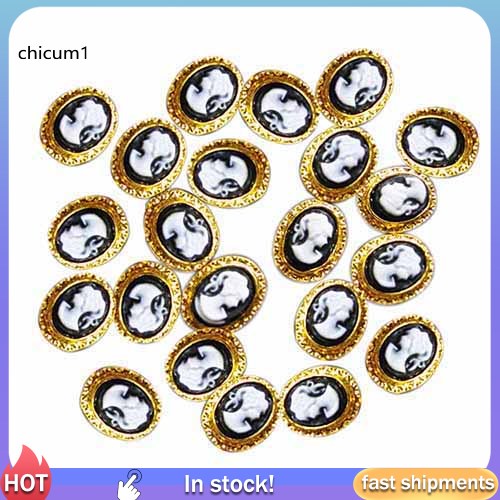 [Hàng mới về] Set 10 phụ kiện trang trí móng tay nghệ thuật kiểu vintage 3d diy