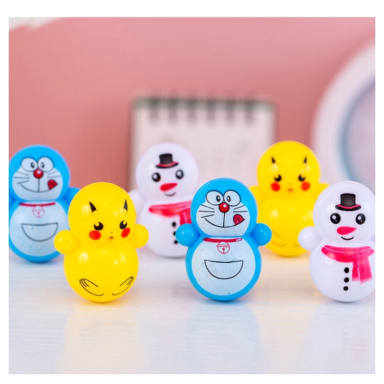 Đồ Chơi Lật Đật Mini Hình Mèo Máy Doraemon Vui Nhộn Cho Bé