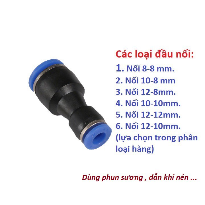 Cut nối thẳng dùng nối ống plastic trong hệ thống phun sương