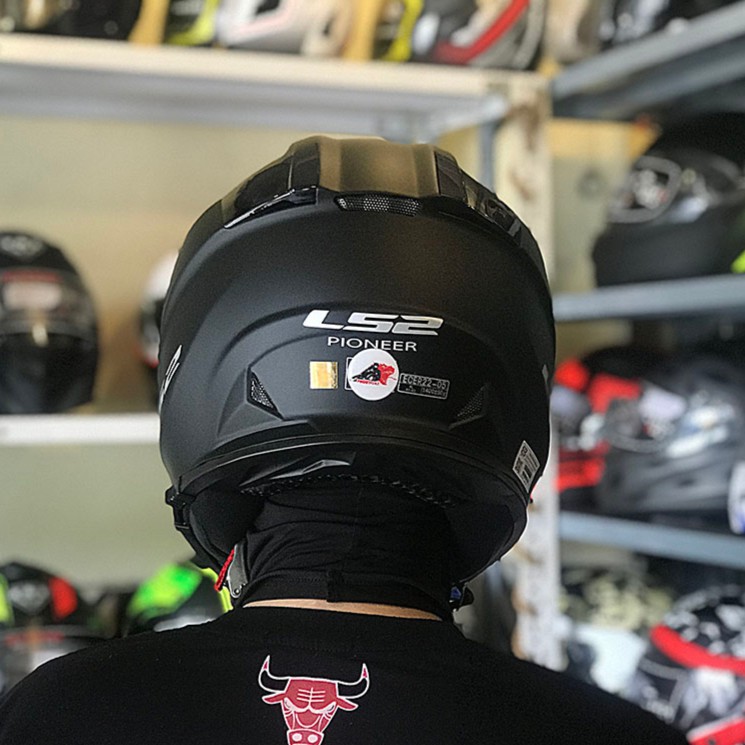 Mũ bảo hiểm LS2 Pioneer MX436 - Đen nhám