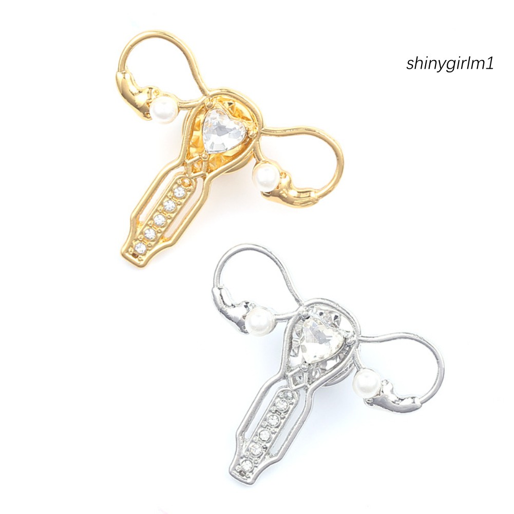 Ghim Cài Áo Hình Đồng Quê Đính Ngọc Trai Nhân Tạo Thời Trang