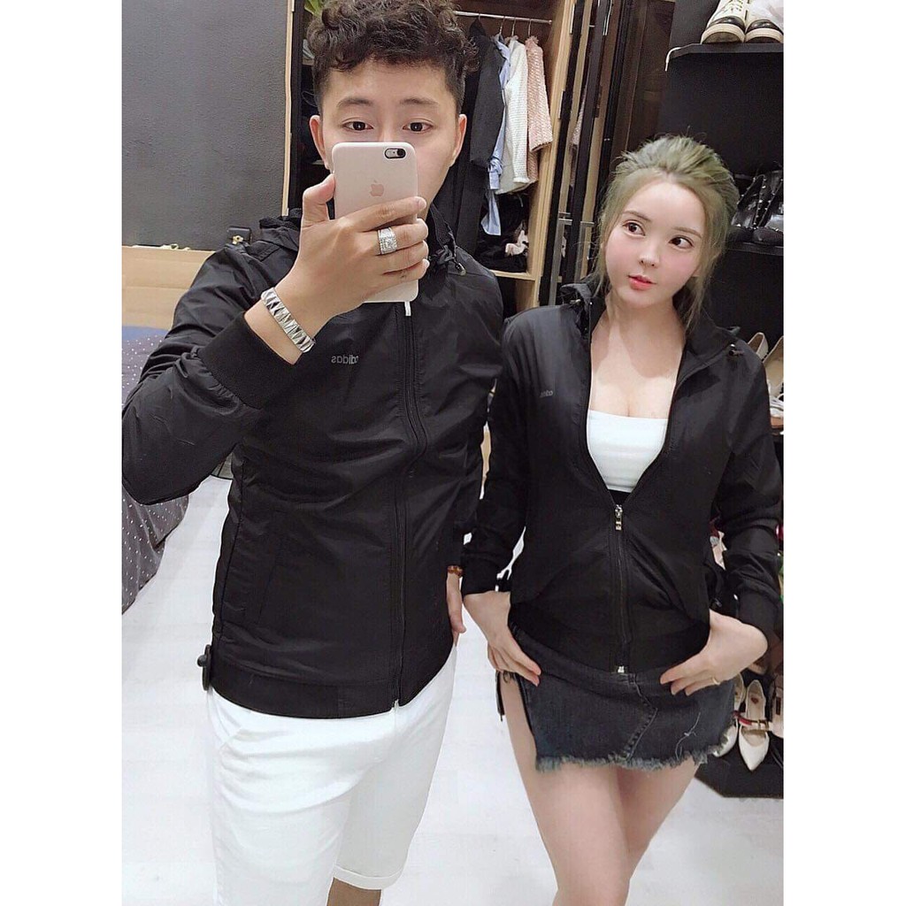 Áo khoác dù nhẹ nam nữ có nón mũ tháo rời dù mềm 2 lớp - KD09