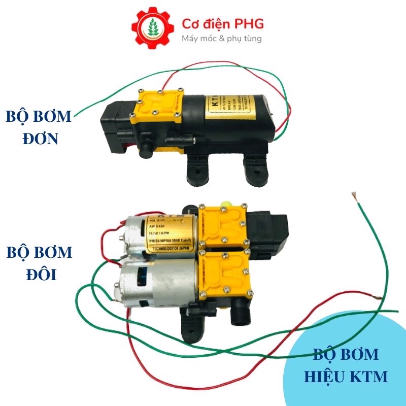 Máy bơm mini phun sương chuyên dùng cho phun thuốc, tưới cây, tưới lan, làm mát không khí| Hiệu KTM | Bình xịt điện