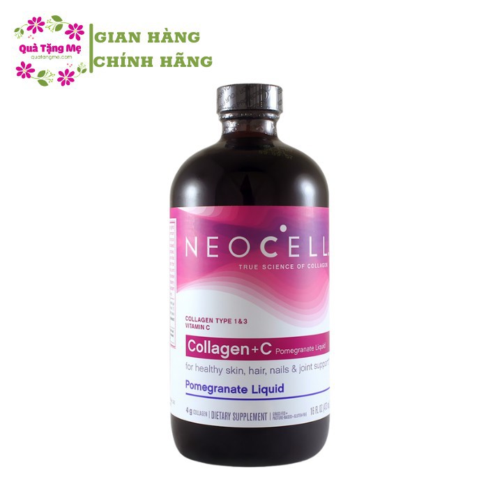 Collagen Lựu NeoCell dạng nước 4000mg - NeoCell Collagen Pomegranate Liquid 4000mg