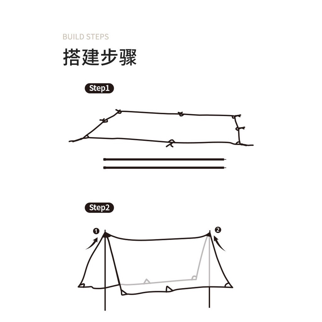 Tăng che mưa, nắng dã ngoại Naturehike Girder Shelter NH20TM006