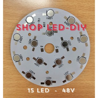 Đế tản nhiệt, mạch tròn PCB hàn led luxeon 1w,3w dùng nguồn 48v