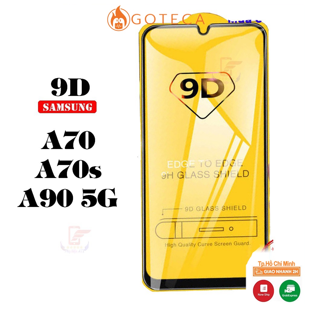 Kính cường lực samsung A70/ A70s/ A90 5G 9D FULL MÀN 9D - Freeship 50k