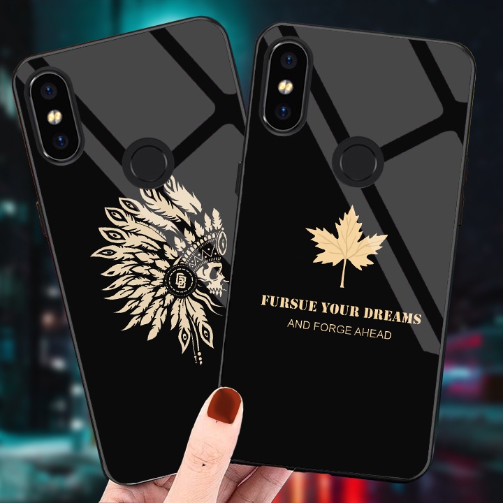 Ốp Lưng XIAOMI Mi8, Mi8 se, Mi8 Lite  Mặt kính cường lực Cao Cấp, Sang Trọng thiết kế Độc Quyền