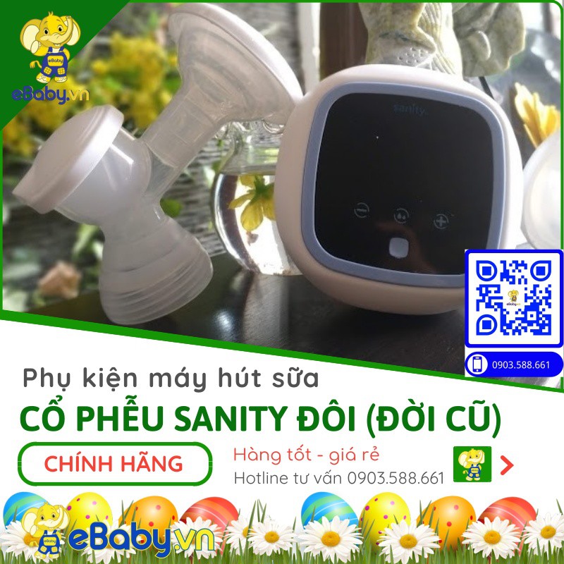 Cổ phễu máy hút sữa Sanity AP-5316 điện đôi 2 bên (mẫu cũ) - linh phụ kiện cỗ và phễu máy vắt sữa Sanity đôi (mẫu cũ)