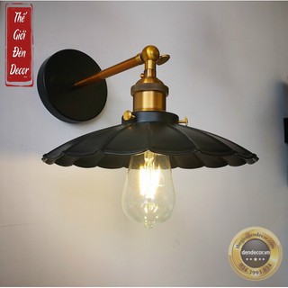 Đèn tường Vintage đĩa bay D300 trang trí quán cafe