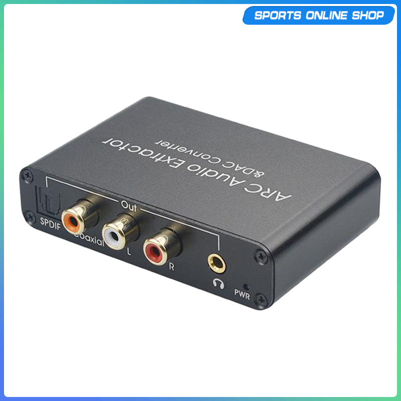 Bộ Chuyển Đổi Âm Thanh Đồng Trục Kỹ Thuật Số 192khz Dac Sang Analog L / R 3.5mm Cho Hdtv