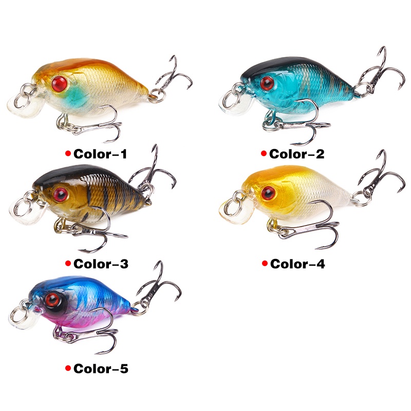 1 Mồi Câu Cá Giả Bằng Nhựa 4cm / 4.6g