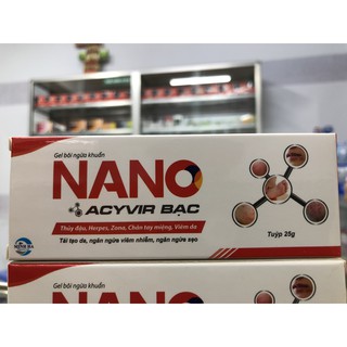 Gel bôi ngừa khuẩn NANO ACYVIR Bạc [ tuýp 25g ]