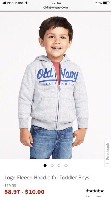 Áo khoác OLD NAVY xuất xịn cho bé trai/ bé gái