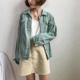 Jacket denim kaki nhiều màu