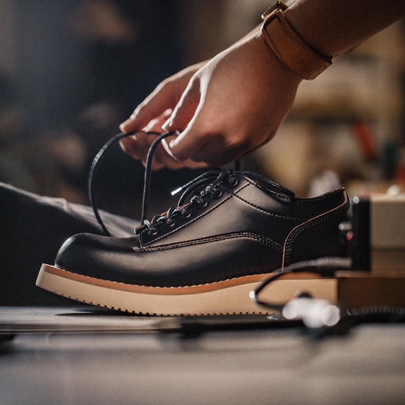 Giày da MADEN cổ thấp phong cách Anh Quốc retro trẻ trung thời trang mùa hè 2022 dành cho nam