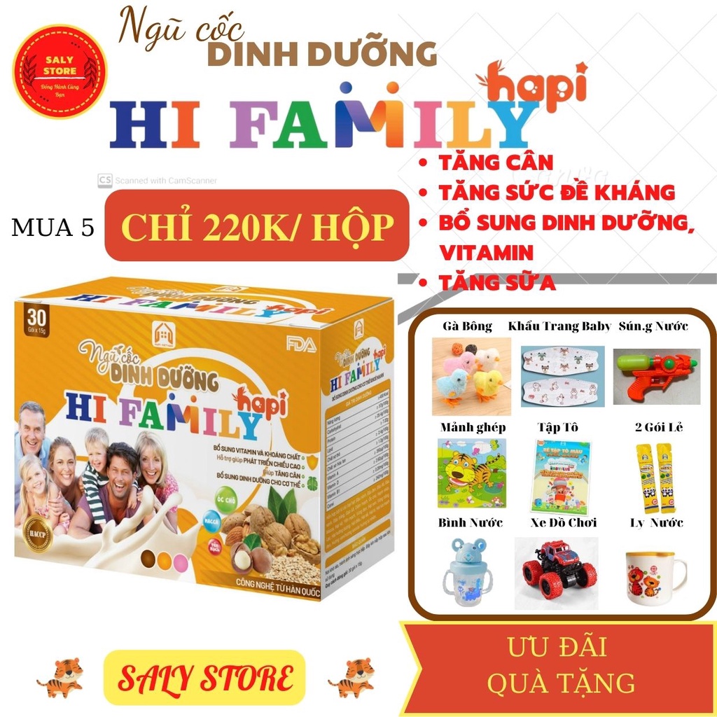 Ngũ Cốc Dinh Dưỡng Hi Family - Cho mẹ bầu,mẹ sau sinh và người lớn tuổi bổ sung dinh dưỡng, tăng cân, tăng sữa hapi vn