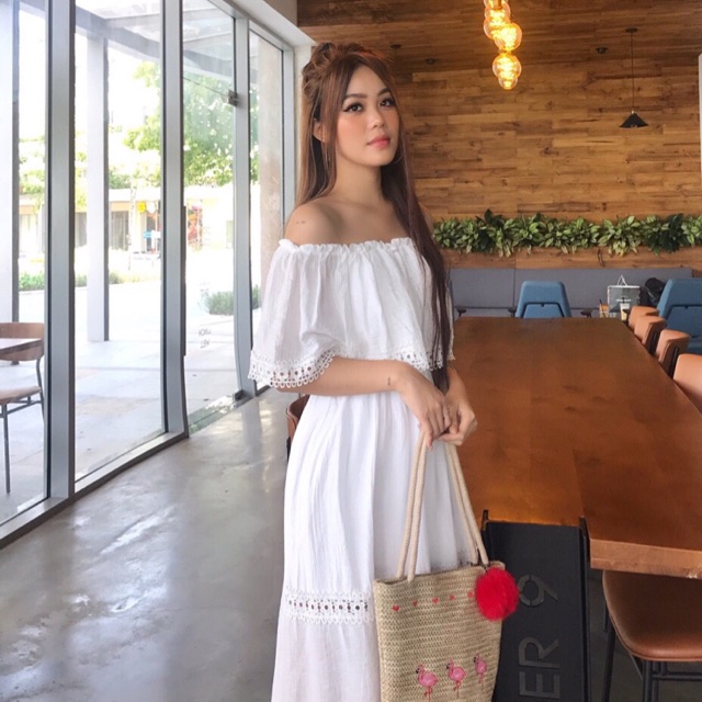 Maxi xô trắng
