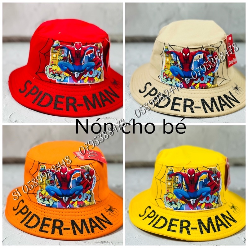 Mũ Vành Cho Bé Trai In Nhện 🕷 Cute Cho Bé 1tuổi đến 5t cute thời trang