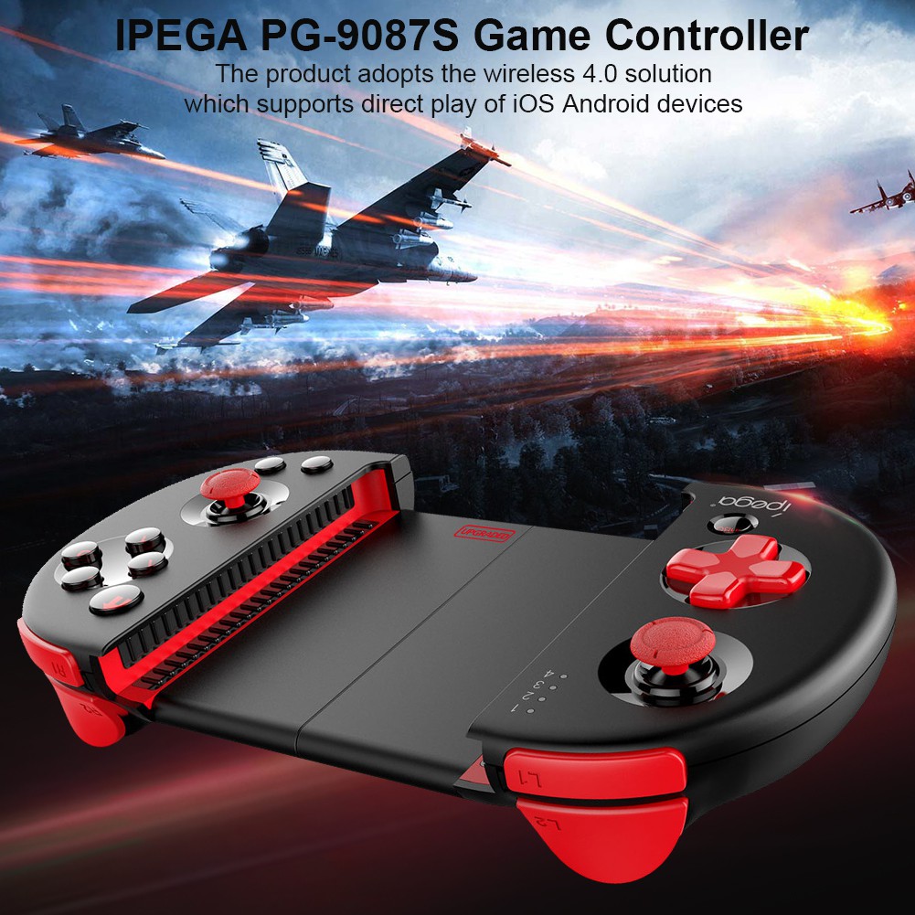 PUR For IPEGA PG-9087S Retractable Bluetooth Android IOS Direct Joystick Game Controller for PUGB