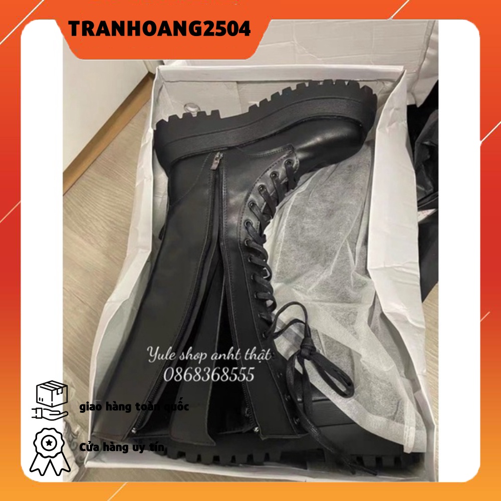[ full hộp] boot đùi chiến binh tăng chiều cao đế 5.5cm siêu ngầu