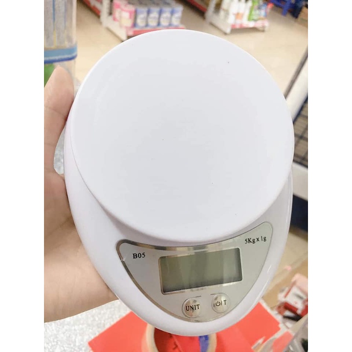 Cân Tiểu Ly Điện Tử Nhà Bếp Mini Định Lượng 1g - 5Kg Làm Bánh Độ Chính Xác Cao Tặng Kèm 2 Pin AAA