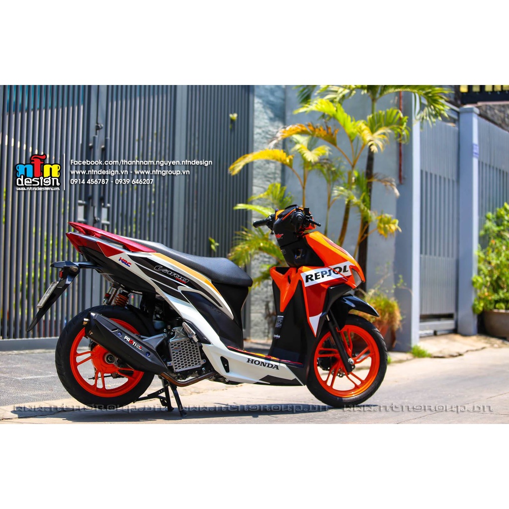 Tem Rời Dán Xe Vario Mẫu Repsol Cực Đẹp,  BILL DECAL