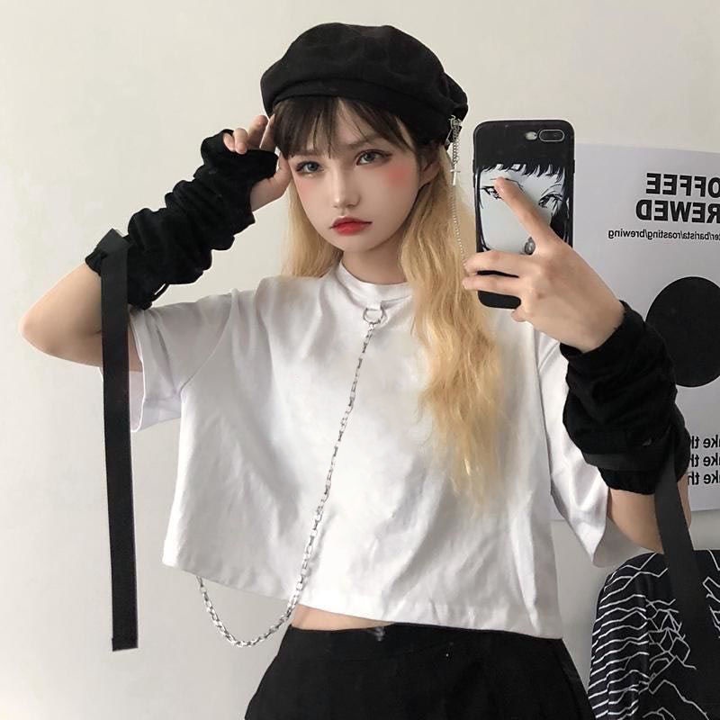 Áo Thun Croptop Tay Ngắn Thời Trang Mùa Hè Dành Cho Nữ 2022