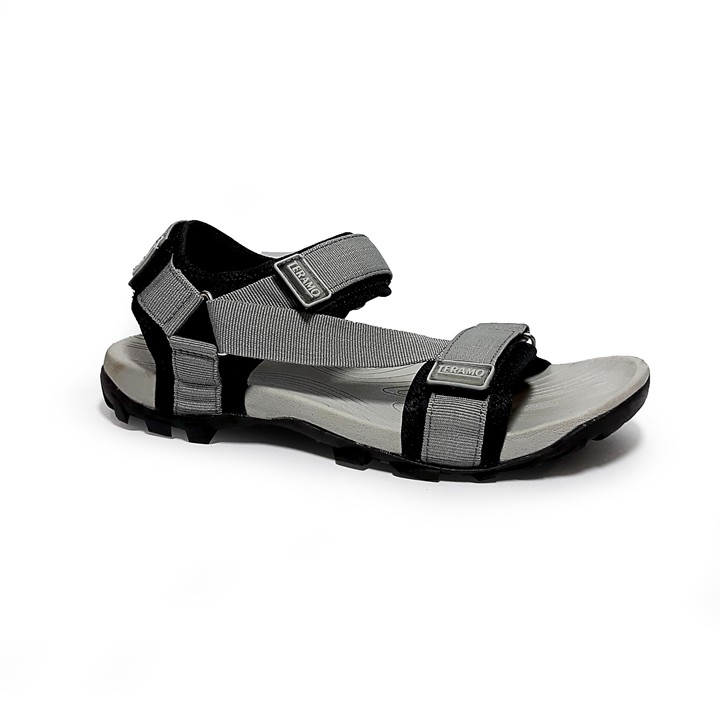 Giày sandal unisex chính hãng Teramo hay sandan TRM09 ghi xám kiểu giày sandal quai chéo