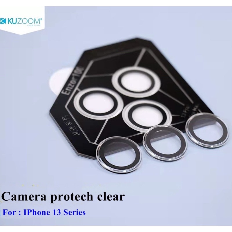 Dán bảo vệ camera Kuzoom trong suốt cho iP 11promax/12prm/13pro/13prm/14pro/14pro max/15promax/15pro