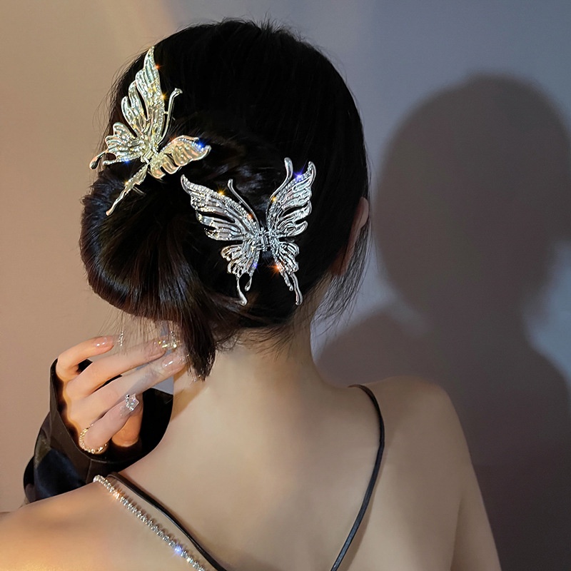 Kẹp Tóc Bướm Kim Loại Nhẹ Sang Trọng Thời Trang Niche
