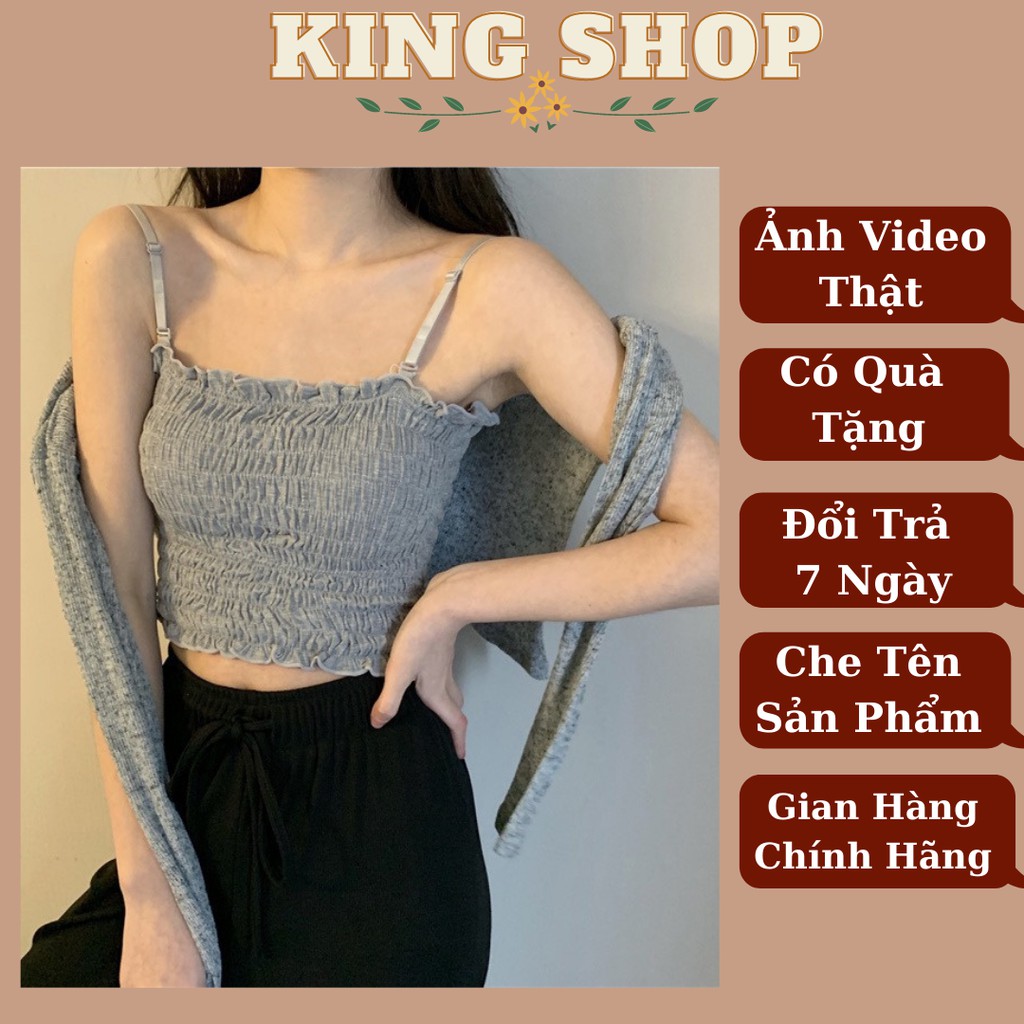 Áo Bra Nhún - Áo Ngực Nữ Nhún 2 Dây Nữ B6843