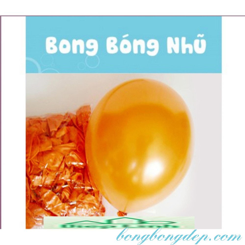 25 Bong bóng nhũ Thái lan nhiều màu trang trí loại 6 inch