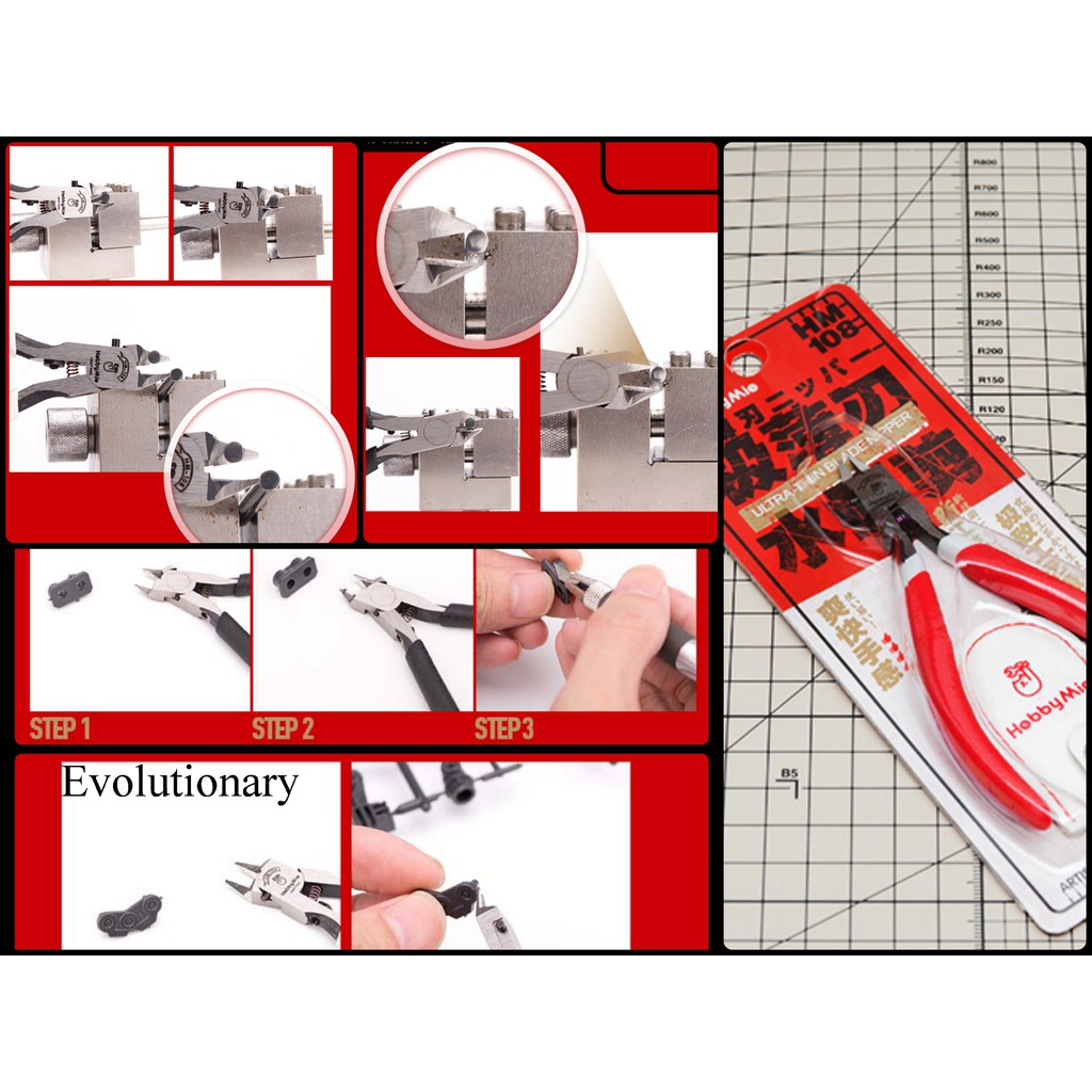 Dụng cụ mô hình - Kìm cắt mô hình HM108 Ultra Thin Blade Nipper Hobby tool mio