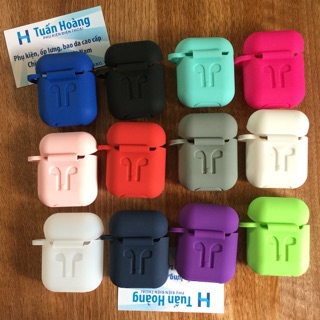 Case silicon Airpod/Airpods bảo vệ tai nghe Apple + móc cheo