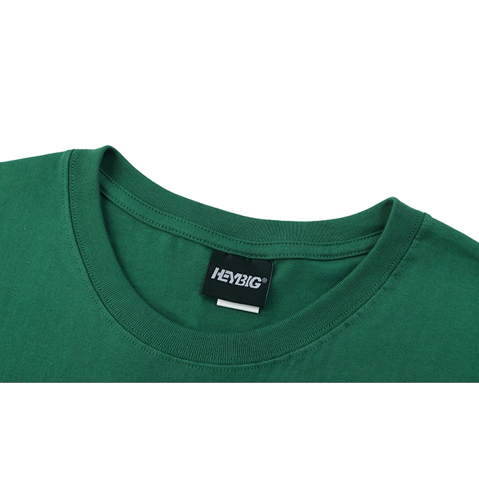 Áo phông Nelly Heybig tay ngắn trơn màu xanh lá đậm