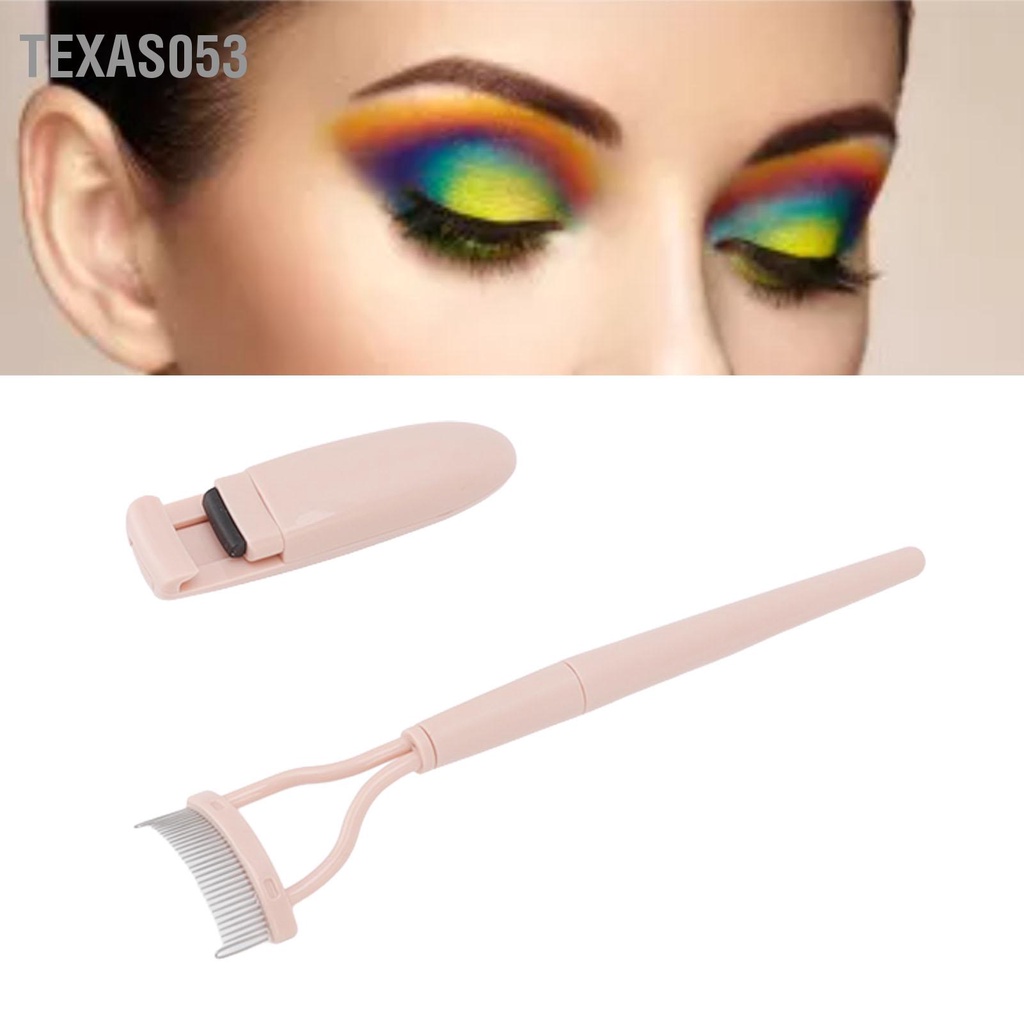 Texas053 Bộ dụng cụ bấm mi cầm tay Mini Phù hợp với làm cong một phần bộ trang điểm lược có thể gập lại