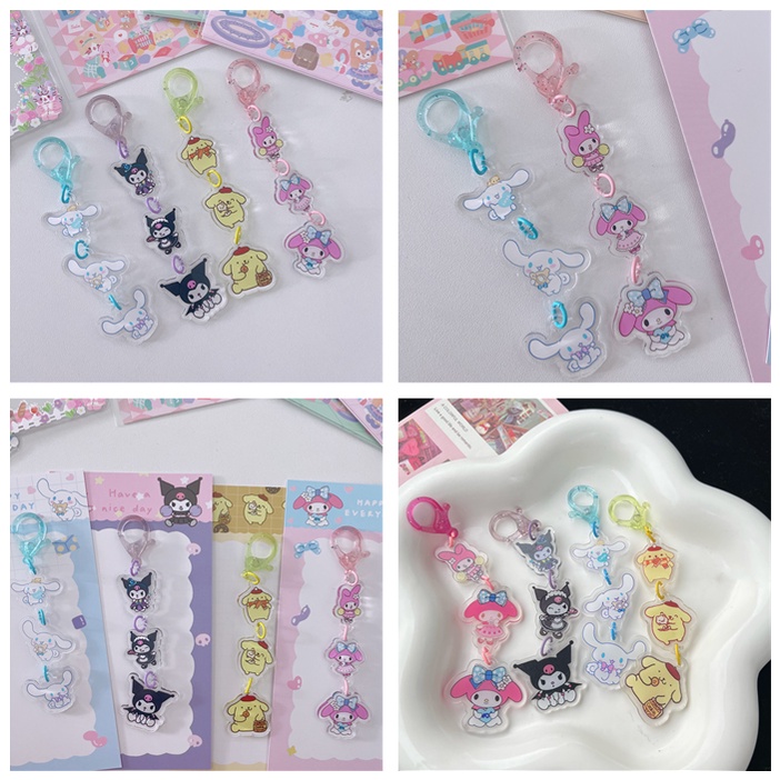 SANRIO Móc Khóa Hình Kuromi Melody Hoạt Hình Đáng Yêu