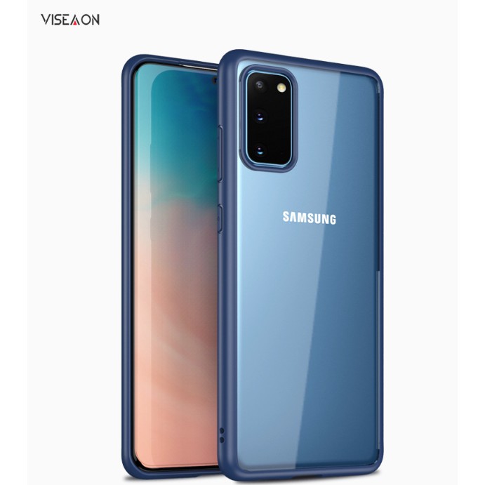 Ốp Lưng Chống Sốc Samsung S20 , S20+ , S20 Ultra Ốp Trong Viền Màu Cao Cấp VISEAON
