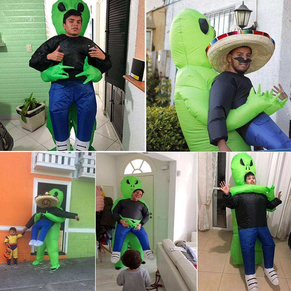 Bộ Đồ Bơm Hơi Hóa Trang Halloween Hình Người Ngoài Hành Tinh Đáng Sợ