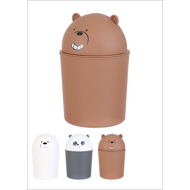 Thùng rác để bàn We Bare Bears